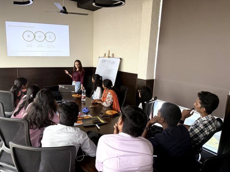 Offline classroom training at Adyapan